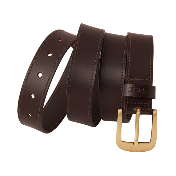 Genuine Leather Belt - Single Side Brown - 1253BR