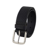 Genuine Leather Belt - Basket Black - 1506BL