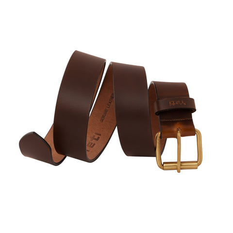 Genuine Leather Belt - Oil Pull Up - Brown - 1551OLPL