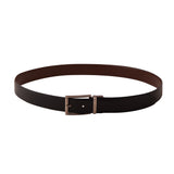 Genuine Leather Belt - Buffalo Print Black / Cognac Reversible - 1709BLCN