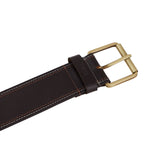 Genuine Leather Belt - Contrast Stitching Black - 1750BL