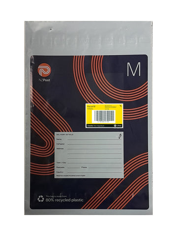 Size 3 C4 - M (Medium) Courier Non Signature Tracked Postage Included Prepaid Bag Flat - Pack