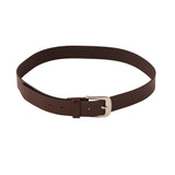 Genuine Leather Belt - Two Tone Brown - Silver - 3401BR