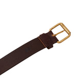 Genuine Leather Belt - Woven Brown - 3700BR