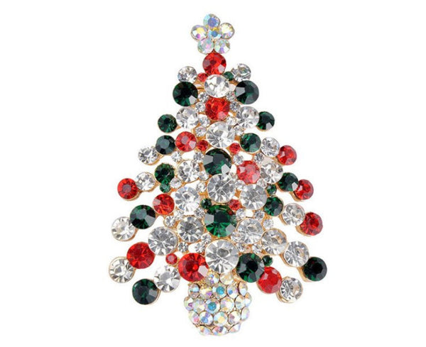 Kiwicraft Xmas Tree Brooch