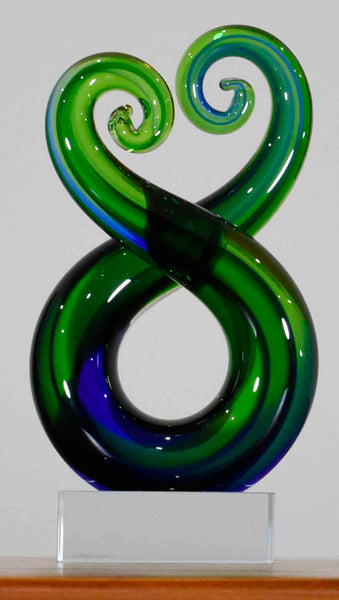 Koru Pair Green Blue 15 cm