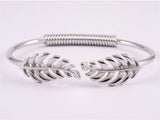 Kiwicraft Rhodium Fern Bracelet with Box