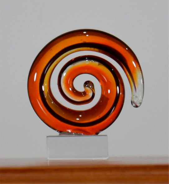 Koru Spiral Red Black 5.5 cm