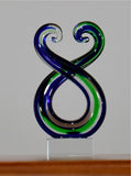 Koru Pair Green Blue 8 cm