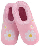 Slumbies - Women's Small Simply Daisy All Day Pink Foot Covering