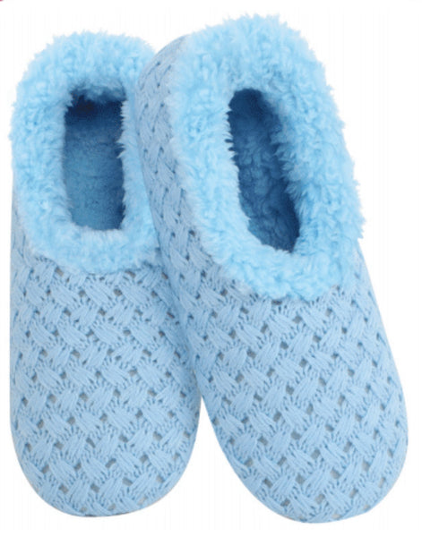 Slumbies - Women's Large Keep Me In Stitches Blue Foot Covering