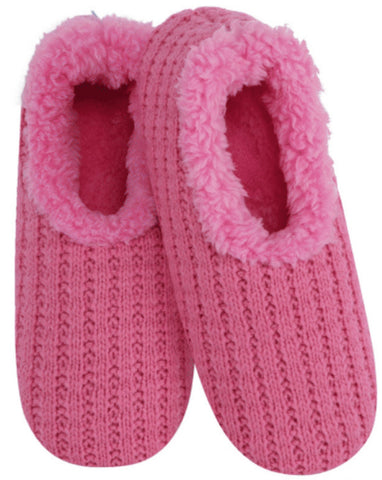 Slumbies - Women's Large Keep Me In Stitches Pink Foot Covering